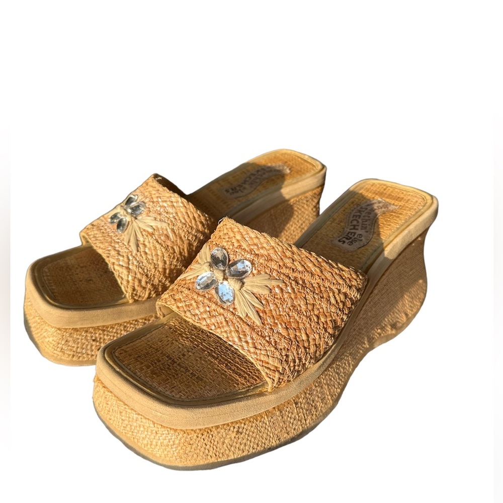 Skechers Woven Wedge Sandals